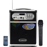 Parlante Portátil Profesional Sonivox 400w Bluetooth Vs-1455 Color Negro