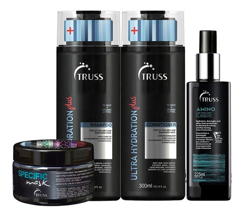 Kit Truss Ultra Hydration Plus + Tratamento 4 Produtos