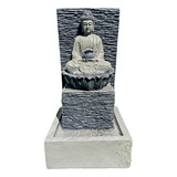 Fuente De Agua Grande Buda Sentado 63cm Cascada Pared Zn Ct