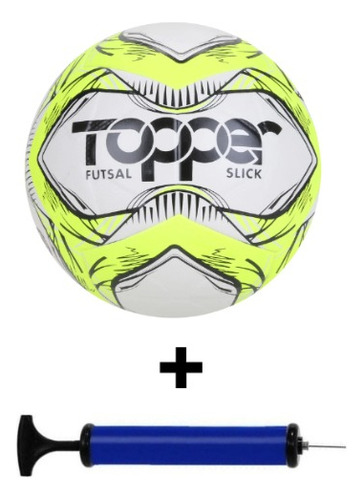 Bola Futebol Campo/society/futsal Topper Slick + Bomba De Ar