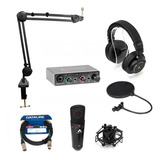 Kit Home Studio Armer Motown Com Mic A87 + Fone Sh550