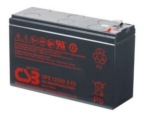 Bateria Csb 12v 9 Ah Ups 12360 6 F2