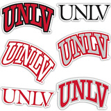 Pegatina De Universidad De Nevada Vegas Unlv Rebels, Vi...