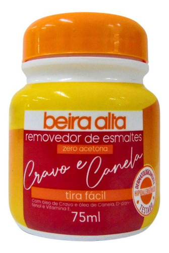 Removedor De Esmalte Tira Fácil Beira Alta Cravo Canela 75ml