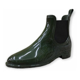 Bota Botin De Dama Caucho Impermeable Para La Lluvia Pvc