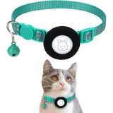 Collar Reflectante Con Soporte Airtag Anti Ahorque Para Gato