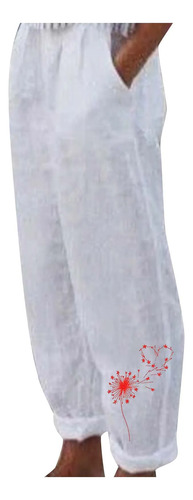 Pantalones A La Moda Para Mujer, Verano, Casual, Estampado D