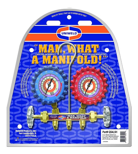 Juego De Manómetros R-410 Uniweld Para Aire Acondicionado