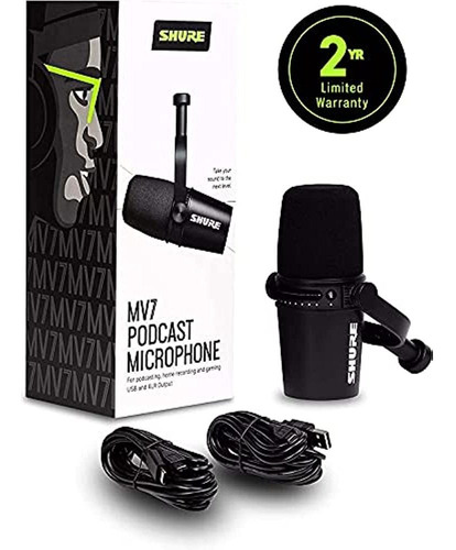 Shure Mv7 Microfono De Podcast Usb Para Podcasting Grabacion