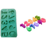 Forma Molde Silicone Sabonete Números G (0 Ao 9) 10 Cav