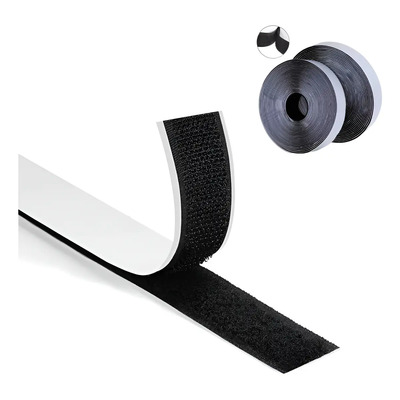 2 Pcs  25m Rollo De Velcro Con Adhesivo Gancho Felpa Velcro | MercadoLibre