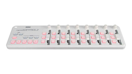 Teclado Controlador Korg Usb Midi Nanokontrol 2 Wh Branco