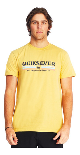 Polera Quiksilver Lined Up Hombre Rattan