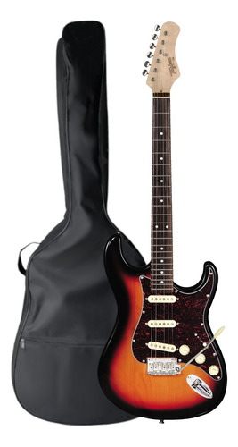 Kit Guitarra Tagima T-635 Sunburst Stratocaster + Capa