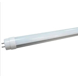 Tubo Led T8 18w 120cm De Largo G13 Cuerpo De Aluminio Ml Color Mica Opalina, Luz Fria 6500k, Conexión 2 Lados