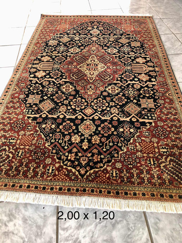 Antigo Tapete Persa Tabriz - 2,00 X 1,20