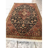 Antigo Tapete Persa Tabriz - 2,00 X 1,20