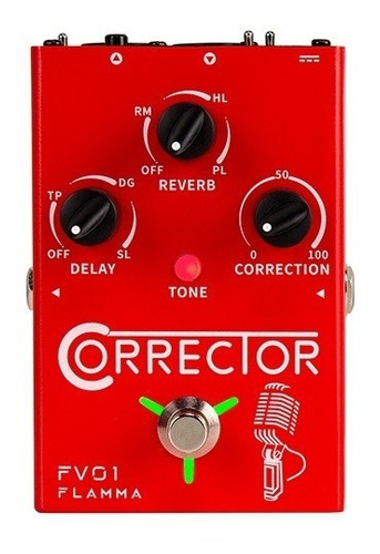 Pedal Para Voz Flamma Corrector Fv01 Auto Tune