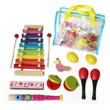 Kit Musicalização Instrumentos Musicais Infantil Do Ré Mi