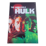 Cartel Metal Adorno 20 X 30, Evolución Hombre Increíble Hulk