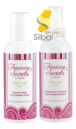 Set Gel Limpiador Y Desodorante Femenino Secrets Fresh Care