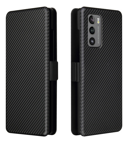 Funda Con Textura De Fibra De Carbono Para LG Wing 5g Con He