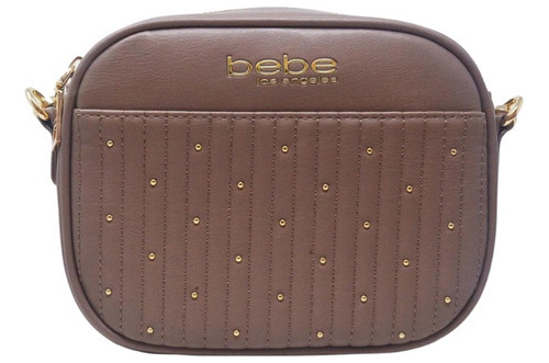 Bolsa Marca Bebe Crossbody Aliah Camera. 100% Original Color Taupe