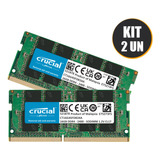 Kit Memória Notebook Ddr4 32gb 2400mhz (2x16gb) 1.2v Crucial