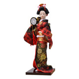 Japonés Geisha Kimono Doll Decorativo Tradicional Oriental