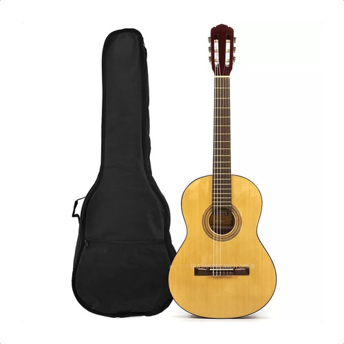 Guitarra Clasica Criolla Superior Gracia M7 Tapa Pino Funda