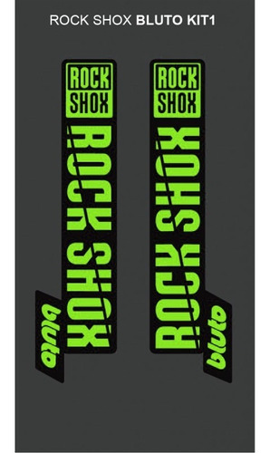 Rockshox Bluto Kit 1. Sticker Para Horquilla De Bici.