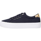 Tenis Tommy Hilfiger Para Mujer Essential Canvas 7682 A4  