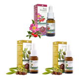 Kit 2 Óleos Vegetais De Jojoba E 1 De Rosa Mosqueta Wnf 20ml