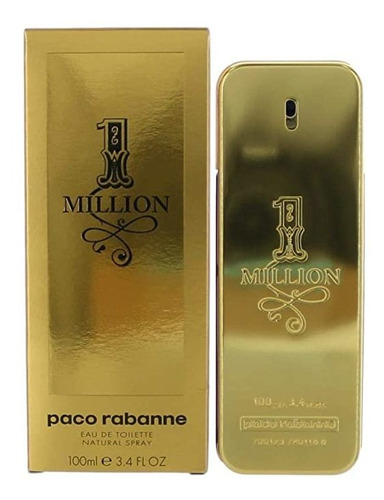 1 Million By Paco Rabanne Eau De Toilette Spray 3.4 Oz -100%