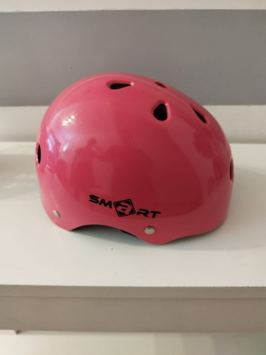 Casco Smart Rosa Para Bicicleta Rollers Skate Talle Xs