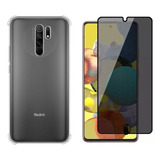 Capa Anti Impacto Para Xiaomi Redmi 9 + Pelicula Privacidade