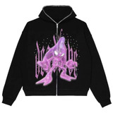 Diablo Fashion Alphabet Hoodie Gothic Couple Sweater Y2k