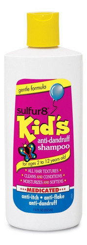 Sulfur8 Kids Champu Anticaspa Medicado, 7.5 Onzas (paquete D