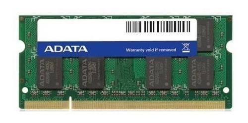 Memória Ram Color Verde  2gb 1 Adata Ad2s800b2g6-s