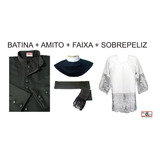 Batina + Amito + Faixa + Sobr. Com Renda ( Cerimoniário )