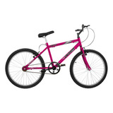 Bicicleta De Passeio Aro 24 Chrome Line Feminina Masculina Cor Rosa