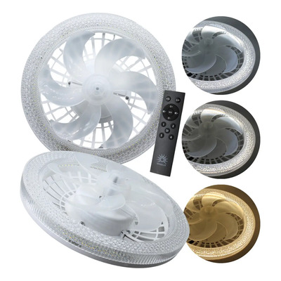 Reflector LED con ventilador oscilante de 3 tonos y 3 velocidades, blanco | Envío gratis