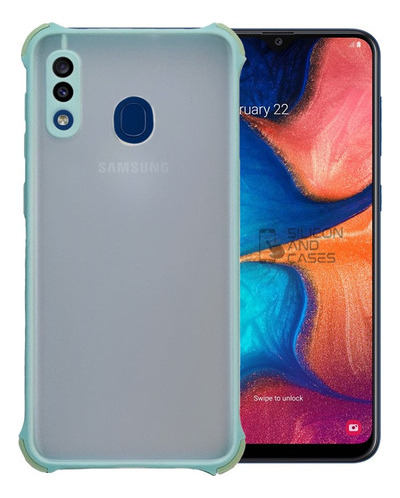 Carcasa Para Samsung A30 Borde Color Antigolpe Protec Camara