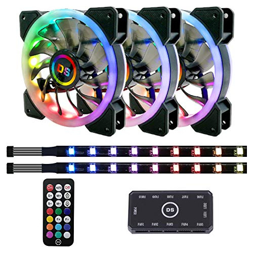 Ds 1400rpm 120mm Ventilador Caso Rgb Direccionable Led ...