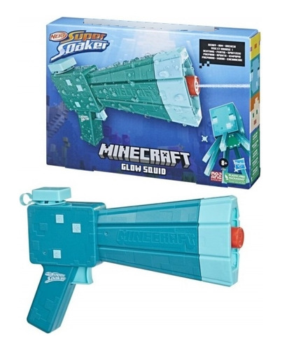 Lanzador Pistola De Agua Nerf Super Soaker Minecraf F7600