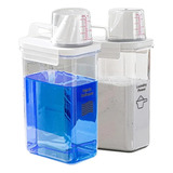Pack 2 Dispensador De Detergente Para Lavandería 2.3 Litros
