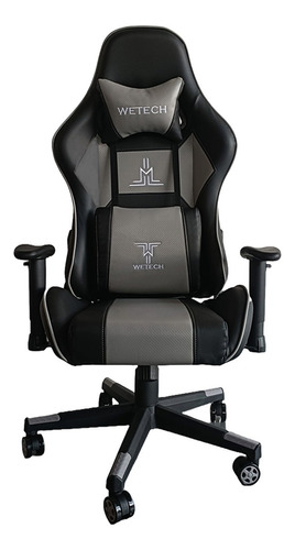 Silla Gamer Wetech Color Gris/negro Modelo Ls-8088