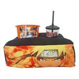 Almofada Pipoca Naruto Presente Kit Cinema Com Balde E Copo Anime Otaku