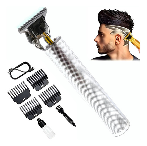 Rasuradora Vintage Maquina Afeitar Cortar Cabello Trimmer Color Plata Luxe