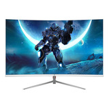 Z-edge U24c Monitor Curvado Para Juegos De 24 Pulgadas, Hd . Color Blanco